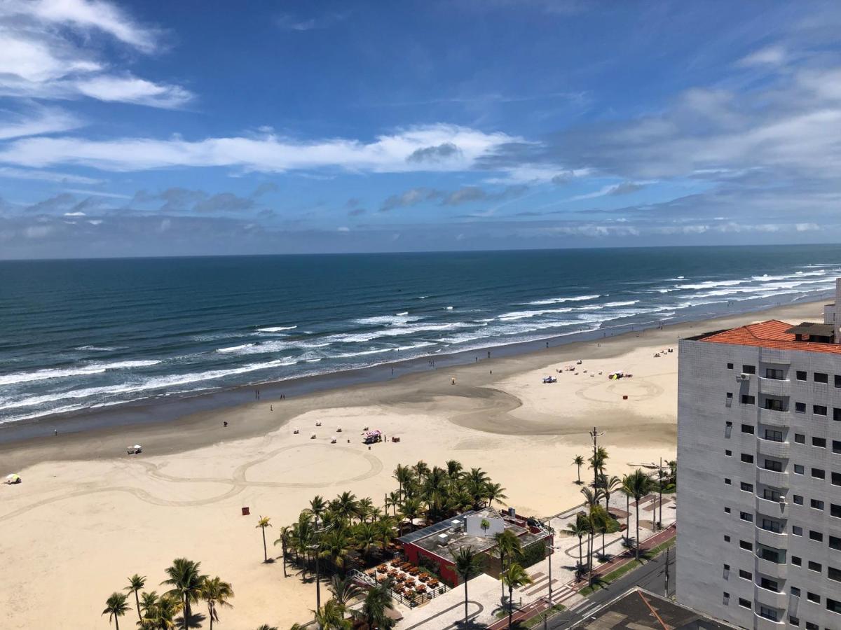 Apto Com Vista Mar Pe Na Areia Praia Grande  Kültér fotó
